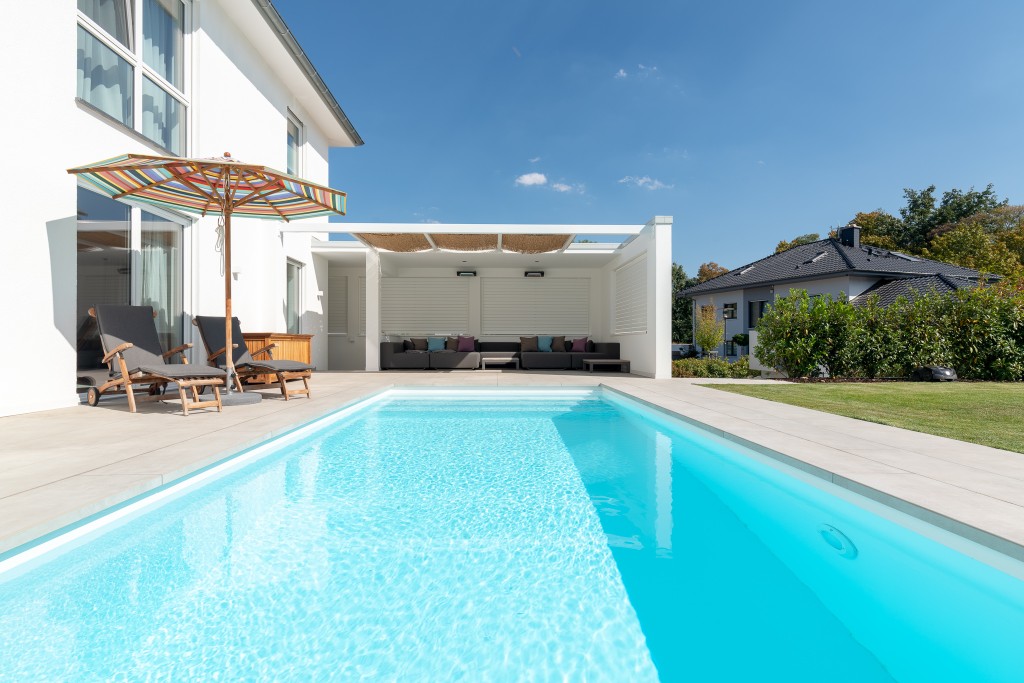Poolumrandung in Bad Nauheim